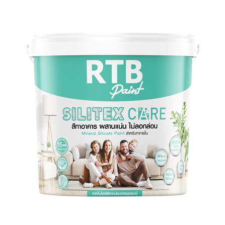 สีน้ำทาภายใน ชนิดกึ่งเงา RTB SILITEX CARE BASE B สีขาว 3.5 ลิตร_0