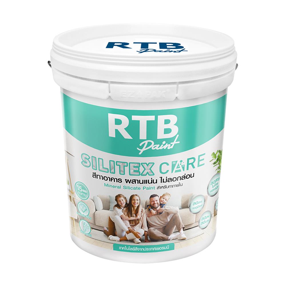 สีน้ำทาภายใน ชนืดกึ่งเงา RTB SILITEX CARE BASE A สีขาว 9 ลิตร