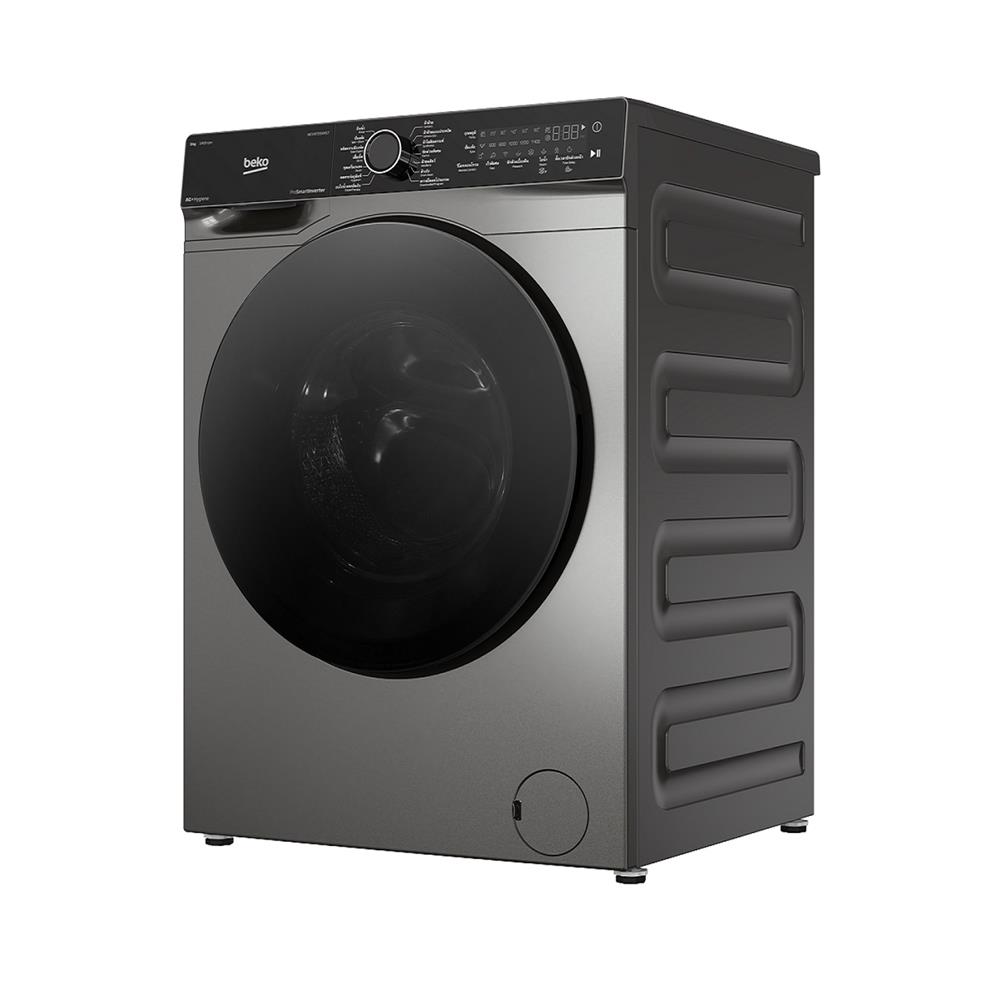 เครื่องซักผ้าฝาหน้า BEKO WCV9759XMST 9 กก. 1400 RPM อินเวอร์เตอร์ สีเทาเข้ม
