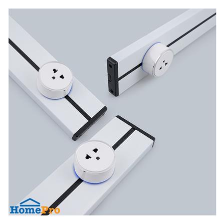 รางปลั๊กไฟแบบเลื่อนได้ RANDY RD-M800 50 ซม. สีขาว_2