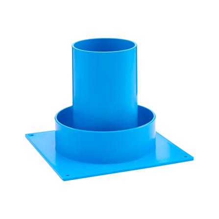 ข้อต่อกันซึม PVC WATER FLOW 3 นิ้ว สีฟ้า_0