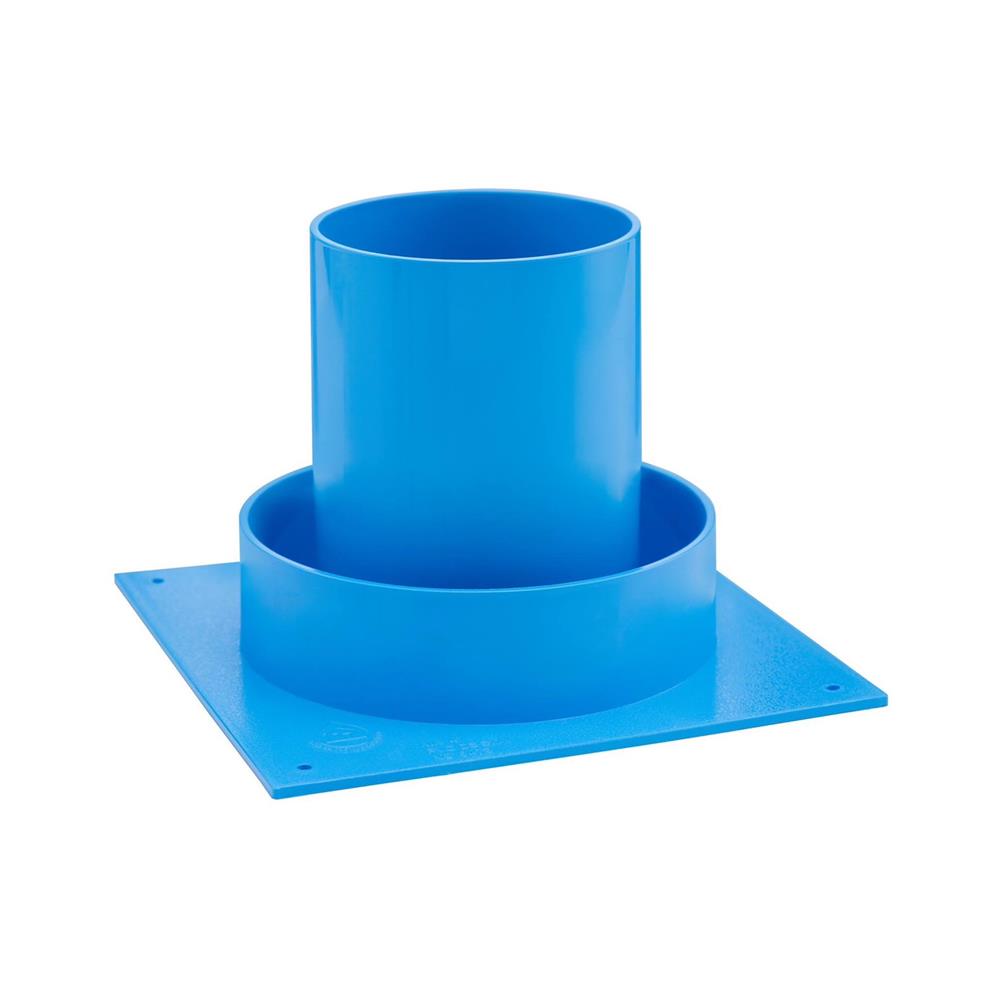 ข้อต่อกันซึม PVC WATER FLOW 4 นิ้ว สีฟ้า