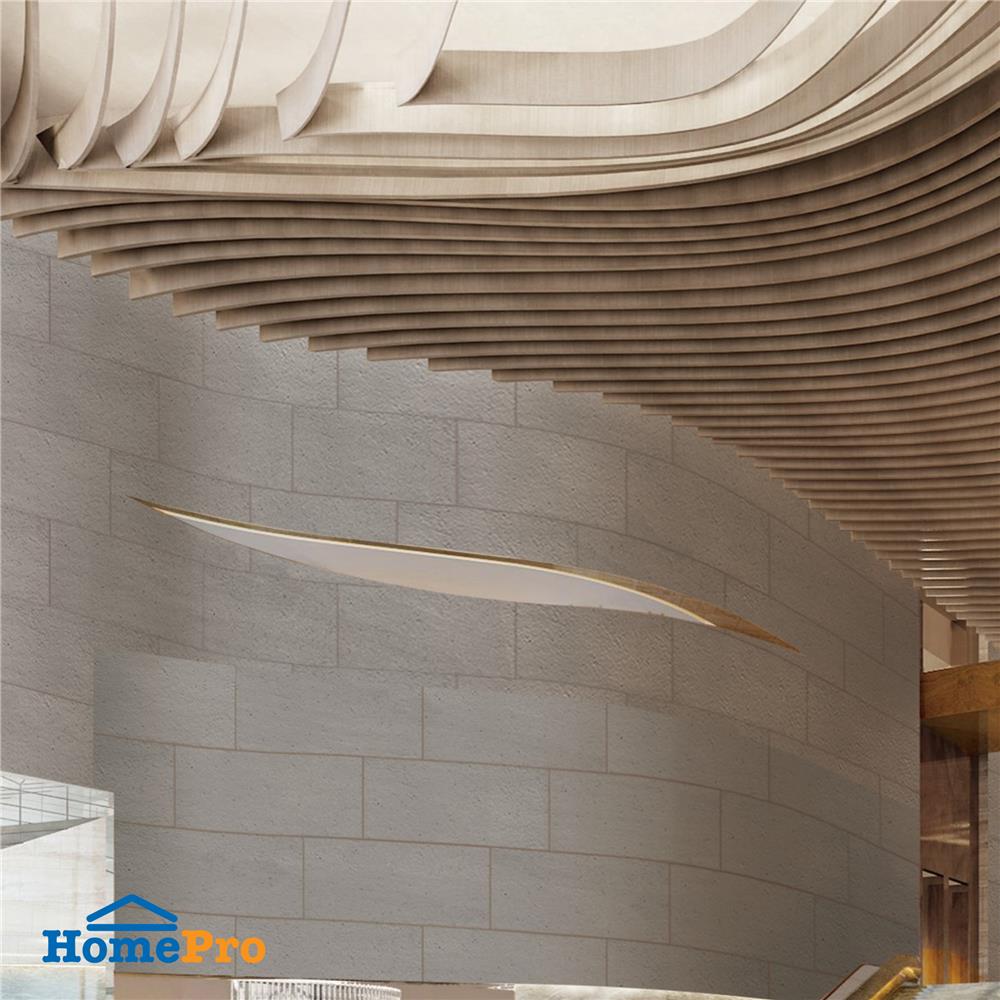 แผ่นดินเหนียว 60x120 ซม. PHOMI ไลม์สโตนวอร์มเกรย์