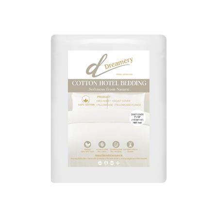 ปลอกผ้านวม DREAMERY CT180TN 110X90 นิ้ว สีขาว_1