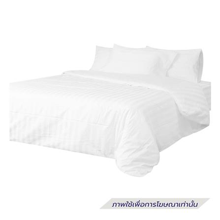 ปลอกผ้านวม DREAMERY CT STRIPE250TN 100X90 นิ้ว สีขาว_1