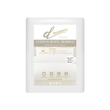 ปลอกผ้านวม DREAMERY CT SATEEN300TN 110X100 นิ้ว สีขาว_1