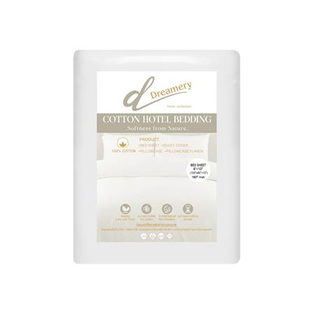 ปลอกผ้านวม DREAMERY CT180TN 100X90 นิ้ว สีขาว_1