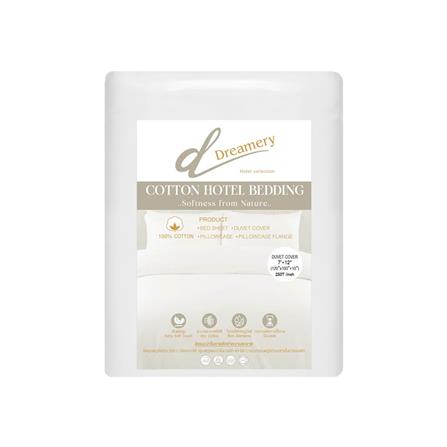 ปลอกผ้านวม DREAMERY CT SATEEN250TN 120X100 นิ้ว สีขาว_1