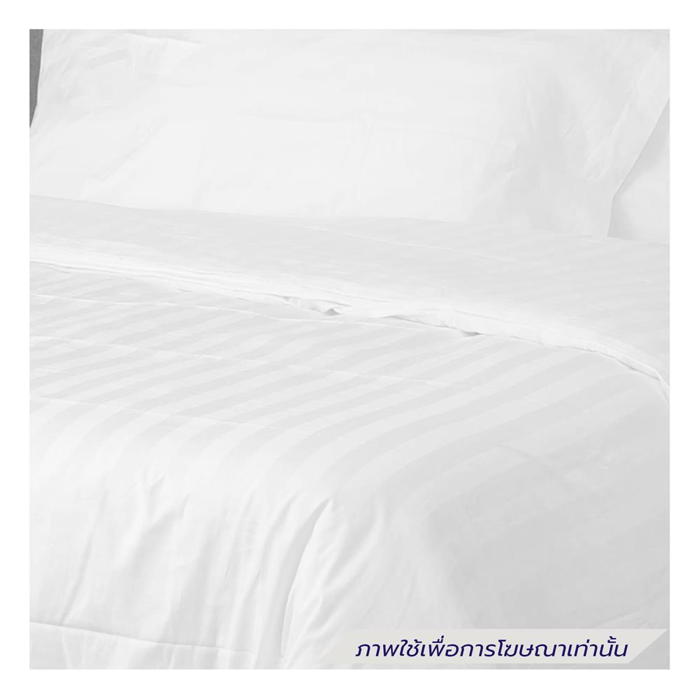 ปลอกผ้านวม DREAMERY CT STRIPE250TN 100X100 นิ้ว สีขาว