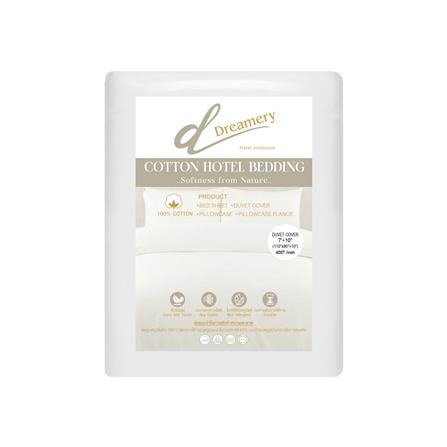ปลอกผ้านวม DREAMERY CT SATEEN400TN 110X90 นิ้ว สีขาว_1