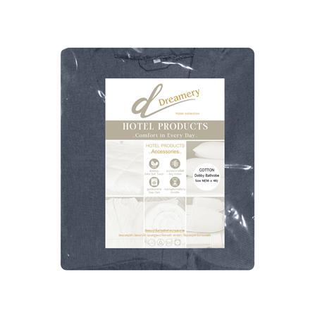 ชุดคลุมอาบน้ำ DREAMERY COTTON DOBBY ไซซ์ M สี NAVY_1