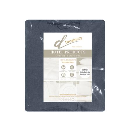 ชุดคลุมอาบน้ำ DREAMERY COTTON DOBBY ไซซ์ XL สี NAVY_1