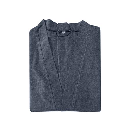 ชุดคลุมอาบน้ำ DREAMERY COTTON DOBBY ไซซ์ L สี NAVY_0