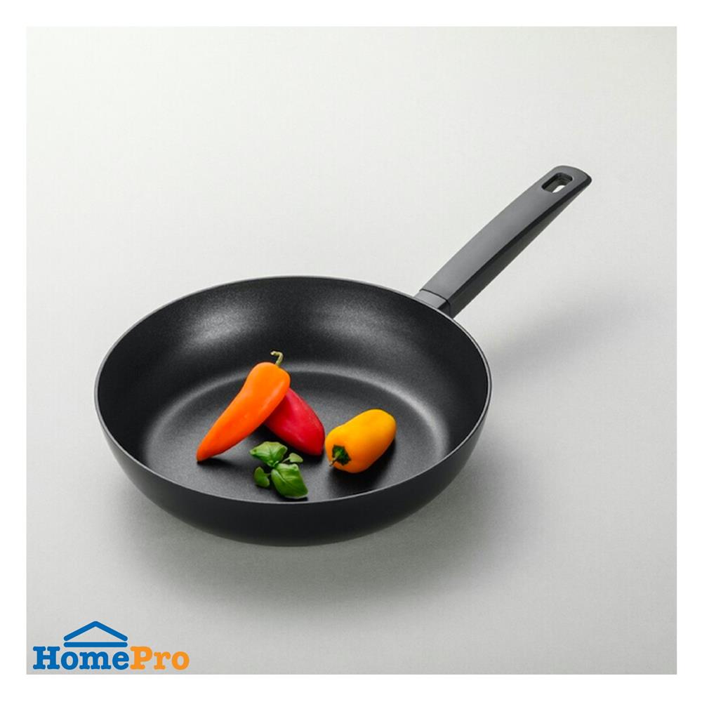 กระทะตื้น 28 ซม. LOCKNLOCK THE BLACK IH สีดำ