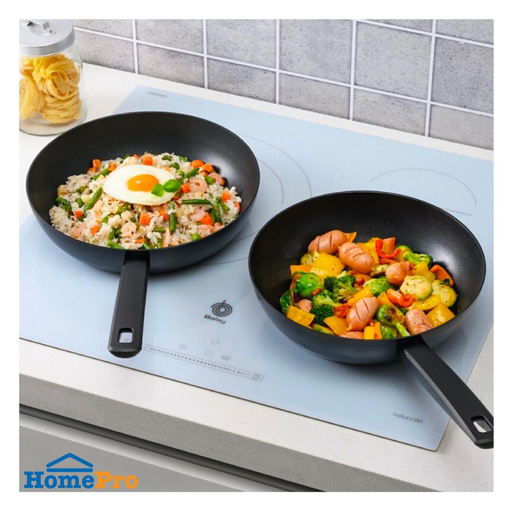 กระทะตื้น 28 ซม. LOCKNLOCK THE BLACK IH สีดำ