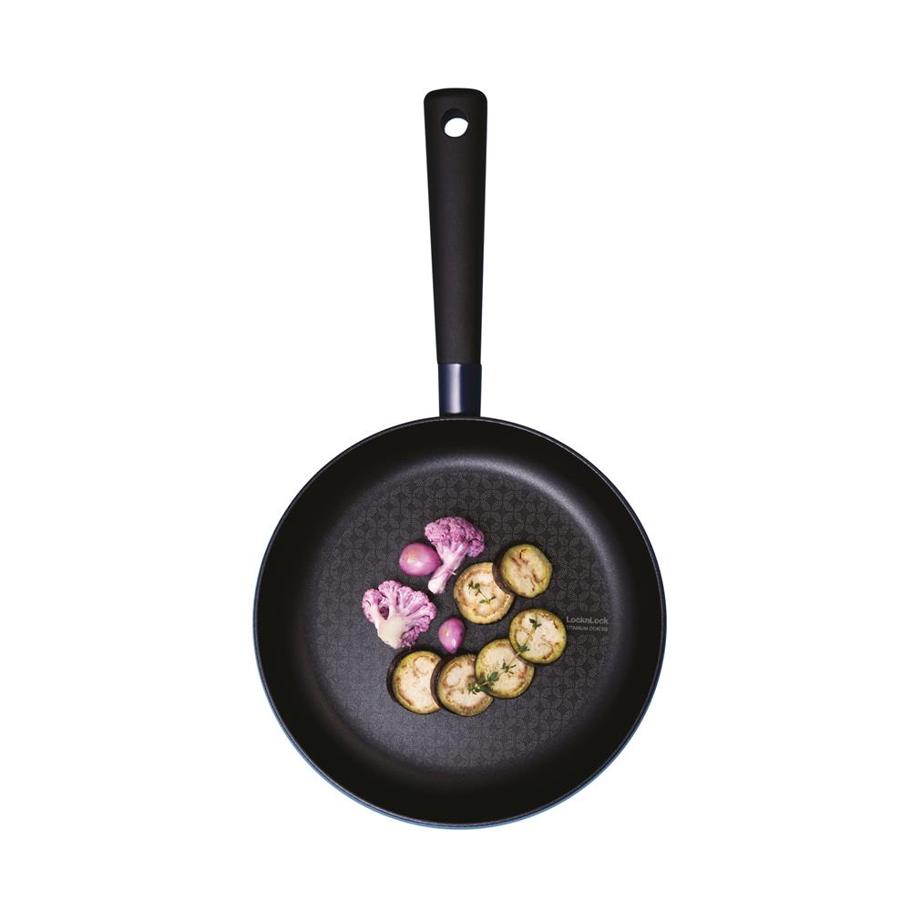 กระทะ 28 ซม. LOCKNLOCK DECORE สีน้ำเงิน