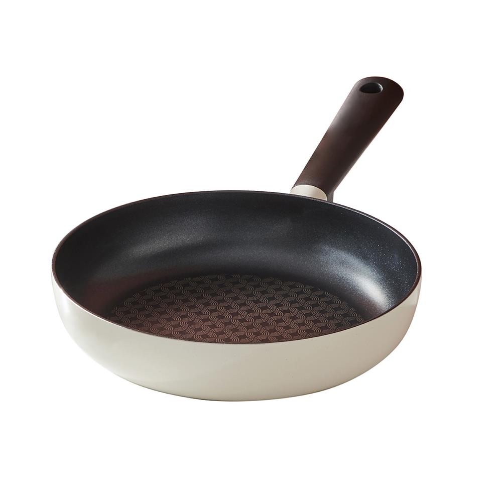 กระทะลึก 24 ซม. LOCKNLOCK DECORE สีครีม