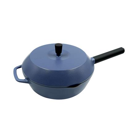 กระทะลึกพร้อมฝา 24 ซม. LOCKNLOCK สีน้ำเงิน_0