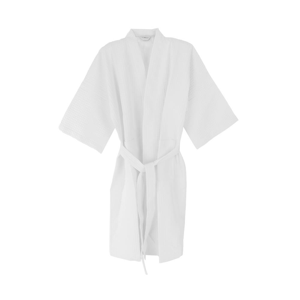 ชุดคลุมอาบน้ำ DREAMERY COTTON WAFFLE 250 GSM SIZE L สีขาว