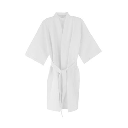 ชุดคลุมอาบน้ำ DREAMERY COTTON WAFFLE 250 GSM SIZE L สีขาว_0