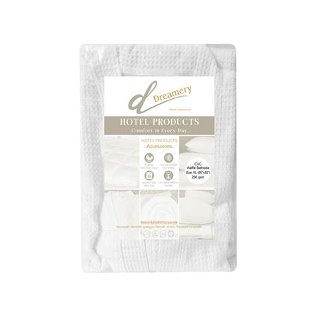 ชุดคลุมอาบน้ำ DREAMERY CVC WAFFLE SIZE XL สีขาว_2