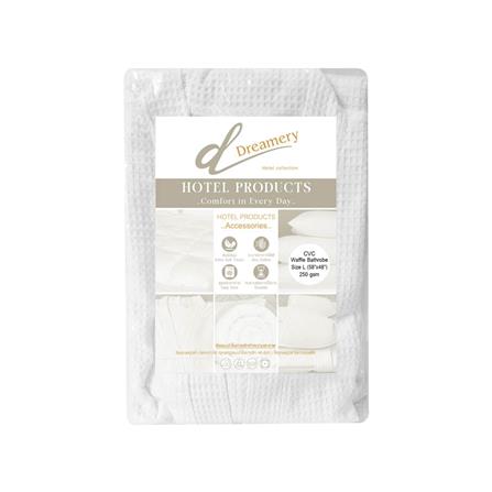 ชุดคลุมอาบน้ำ DREAMERY CVC WAFFLE SIZE L สีขาว_2