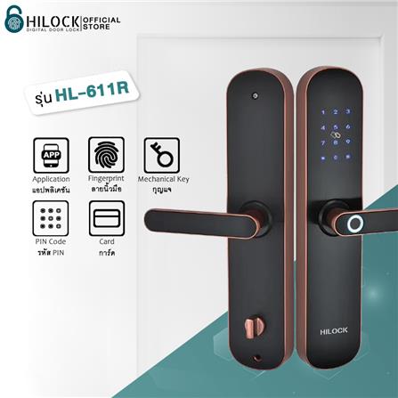 กลอนดิจิตอล HILOCK HL-611R สีทองแดงรมดำ_4