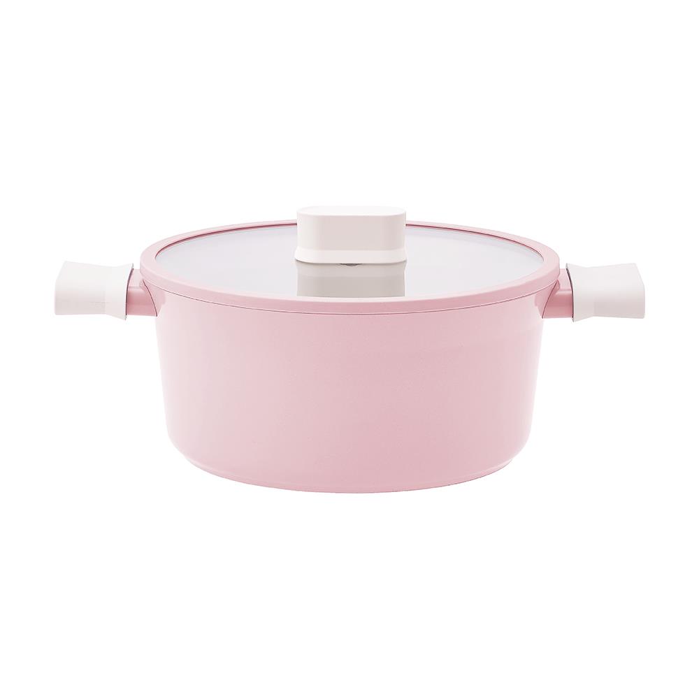 หม้อ 20 ซม. LOCKNLOCK SUIT สีชมพู