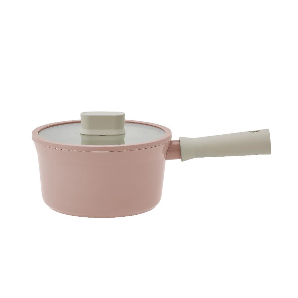 หม้อด้าม 18 ซม. LOCKNLOCK SUIT สีชมพู