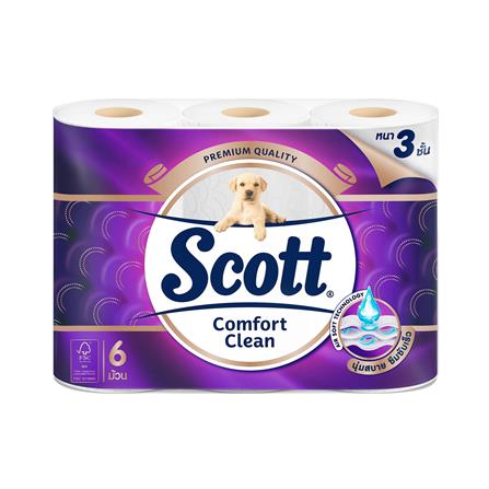 กระดาษชำระ SCOTT COMFORT CLEAN (แพ็ก 6 ชิ้น)_0