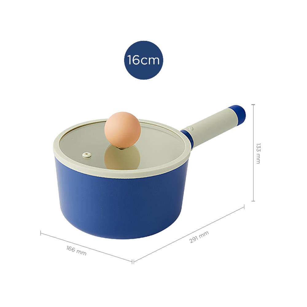 หม้อด้าม 16 ซม. LOCKNLOCK ROLLING POP IH สีน้ำเงิน