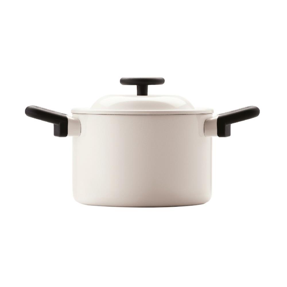 หม้อ 18 ซม. LOCKNLOCK DECORE สีครีม