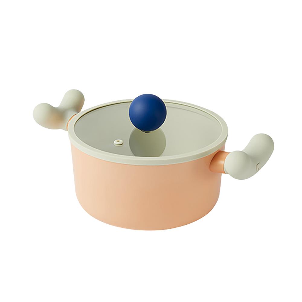 หม้อ 18 ซม. LOCKNLOCK ROLLING POP IH สีส้ม