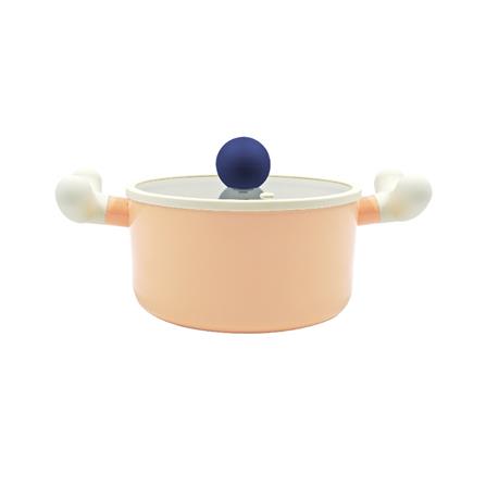 หม้อ 18 ซม. LOCKNLOCK ROLLING POP IH สีส้ม_0