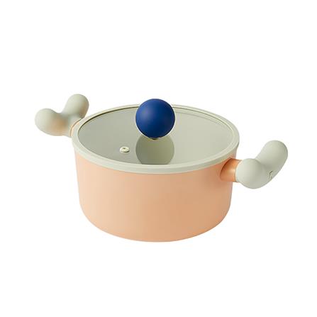 หม้อ 18 ซม. LOCKNLOCK ROLLING POP IH สีส้ม_1