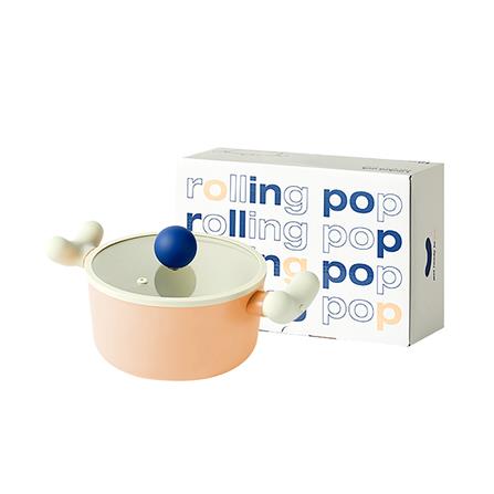 หม้อ 18 ซม. LOCKNLOCK ROLLING POP IH สีส้ม_2