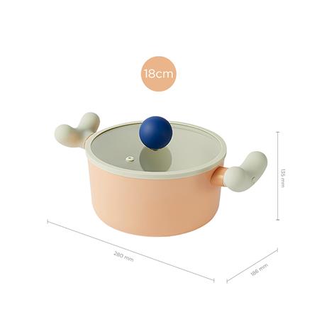 หม้อ 18 ซม. LOCKNLOCK ROLLING POP IH สีส้ม_7
