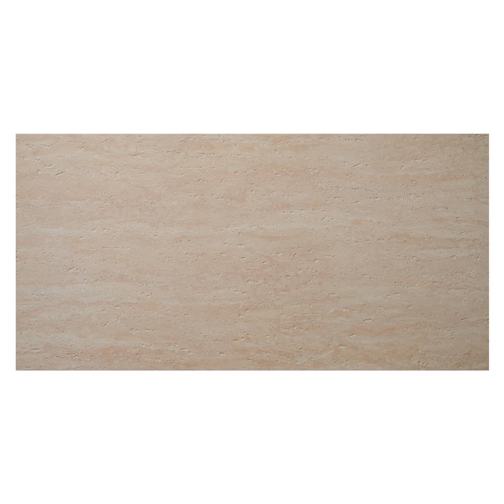 แผ่นดินเหนียว 60x120 ซม. PHOMI ทราเวอทีนคราวด์เยลโล่