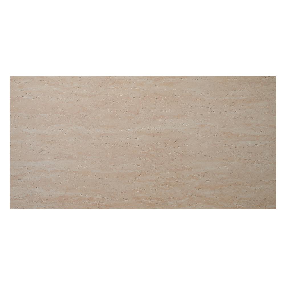 แผ่นดินเหนียว 120x240 ซม. PHOMI ทราเวอทีนคราวด์เยลโล