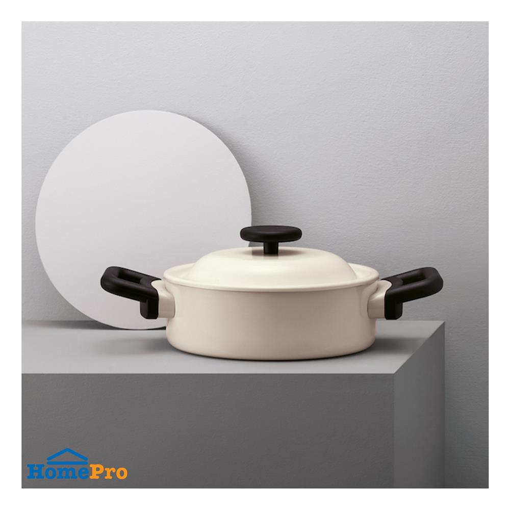 หม้อ 20 ซม. LOCKNLOCK DECORE สีครีม