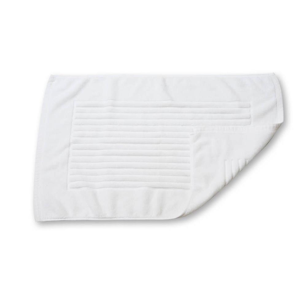 พรมขนหนู DREAMERY PLAIN 18X28 นิ้ว สีขาว (แพ็ก 2 ชิ้น)