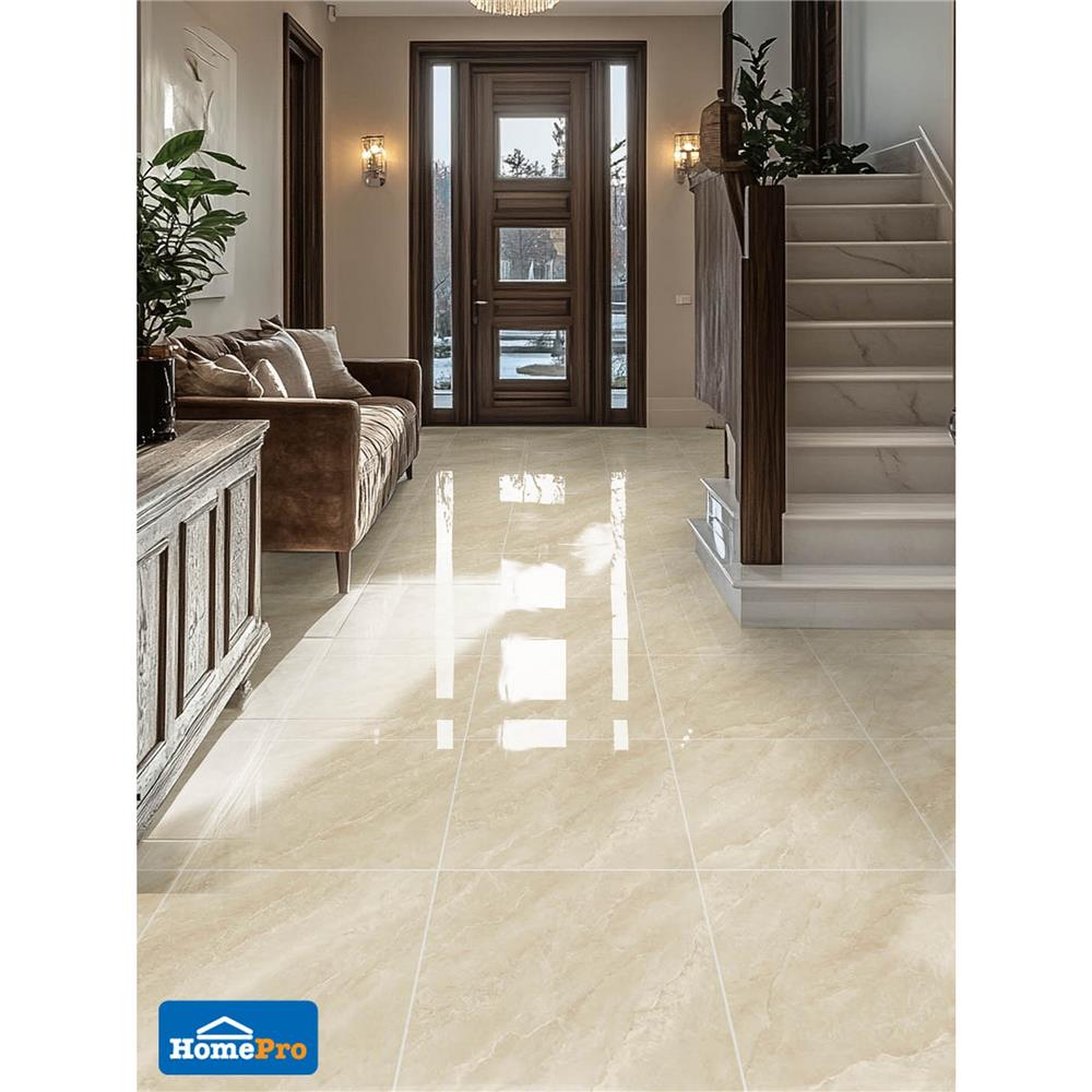 กระเบื้องพื้น 40x40 ซม. TARA คอร่ามาร์เบิ้ล เบจ 0.96 ตร.ม.