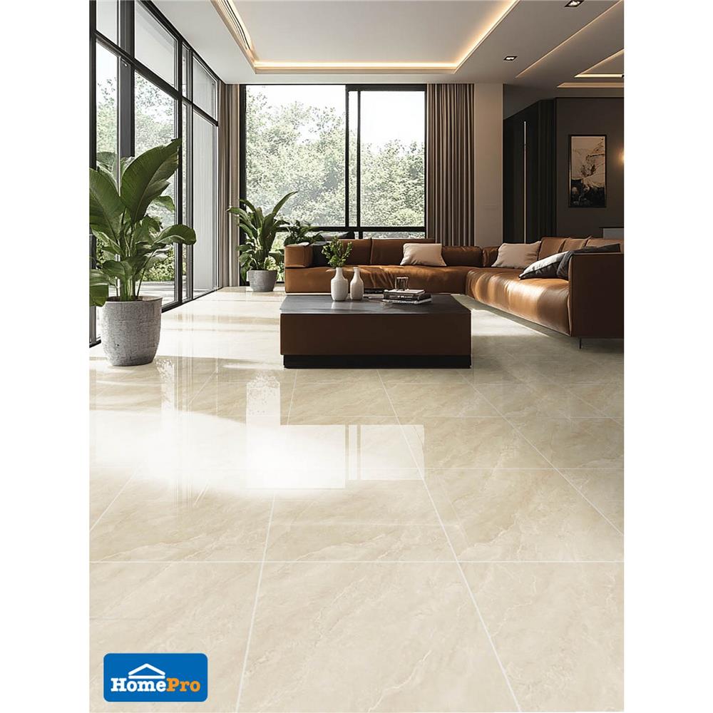 กระเบื้องพื้น 40x40 ซม. TARA คอร่ามาร์เบิ้ล เบจ 0.96 ตร.ม.