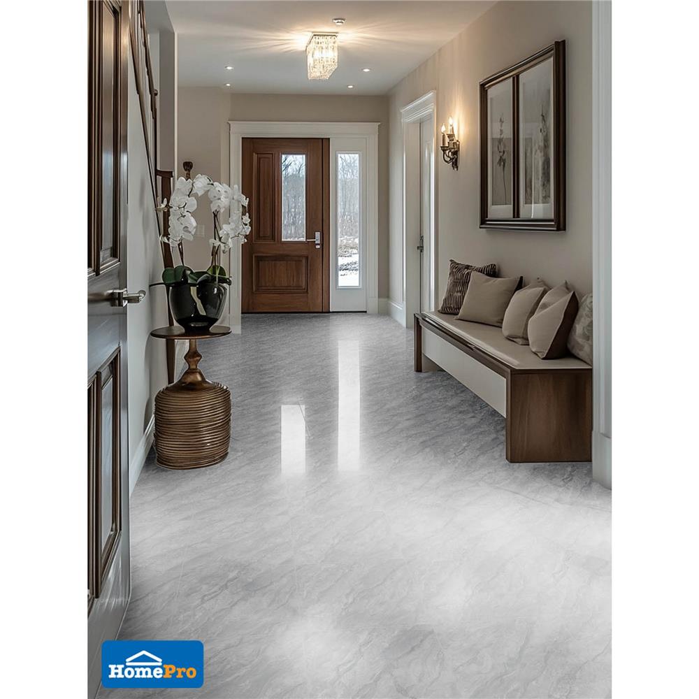 กระเบื้องพื้น 40x40 ซม. TARA คอร่ามาร์เบิ้ล เทา 0.96 ตร.ม.