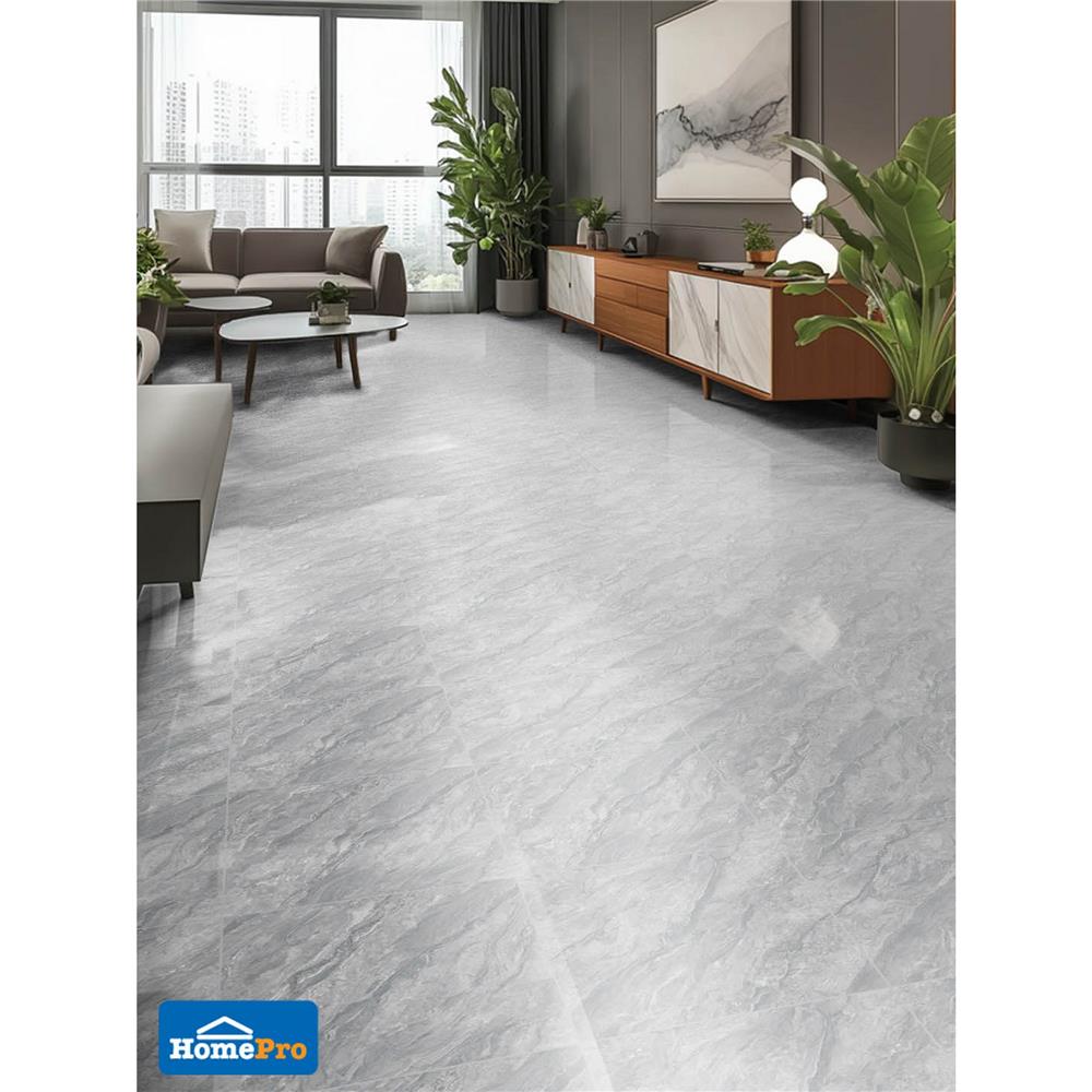 กระเบื้องพื้น 40x40 ซม. TARA คอร่ามาร์เบิ้ล เทา 0.96 ตร.ม.