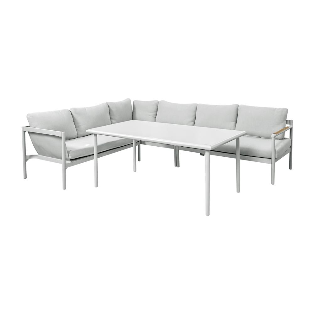 ชุดโซฟาสนาม 5 ที่นั่ง SPRING CAVAN สีเทา