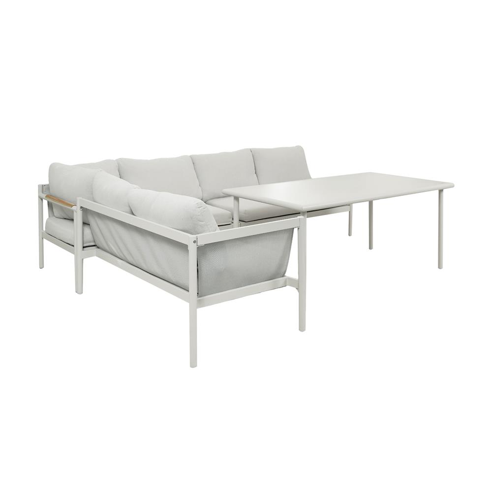 ชุดโซฟาสนาม 5 ที่นั่ง SPRING CAVAN สีเทา