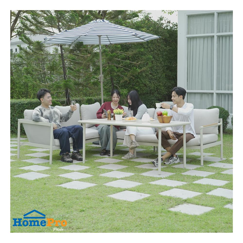 ชุดโซฟาสนาม 5 ที่นั่ง SPRING CAVAN สีเทา