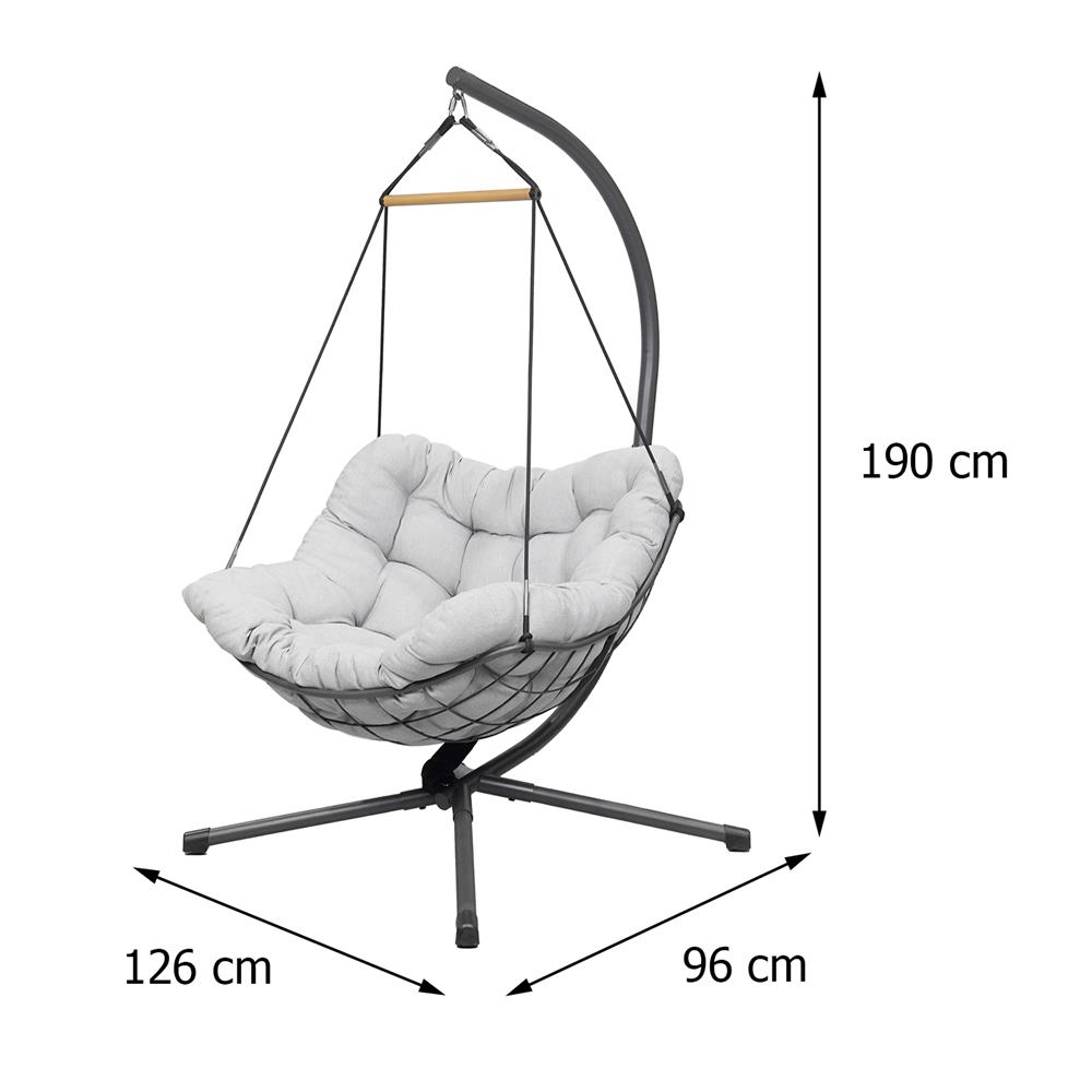 ชิงช้า 1 ที่นั่ง BENETTA ROYAL สีเทาอ่อน