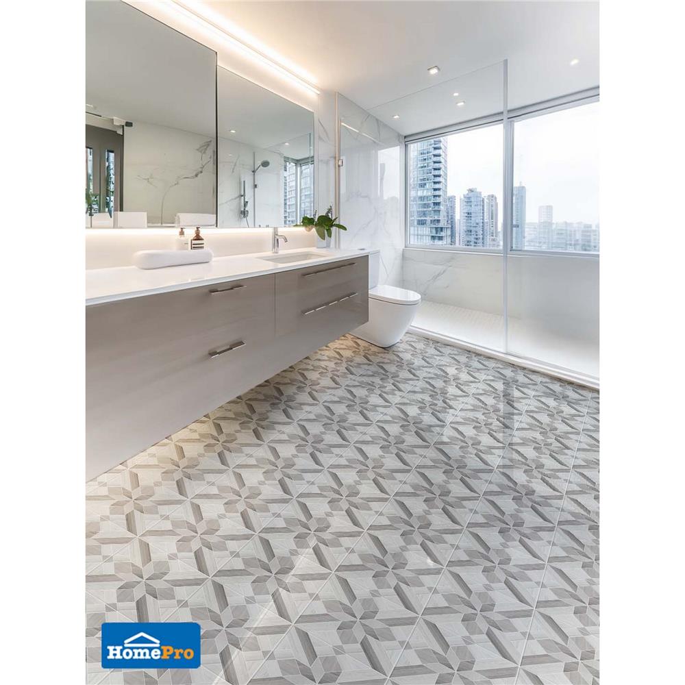 กระเบื้องพื้น 40x40 ซม. TARA คิวบิก เทา 0.96 ตร.ม.